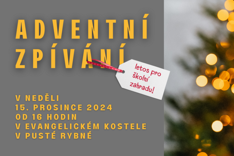 Zveme na adventní zpívání do Pusté Rybné