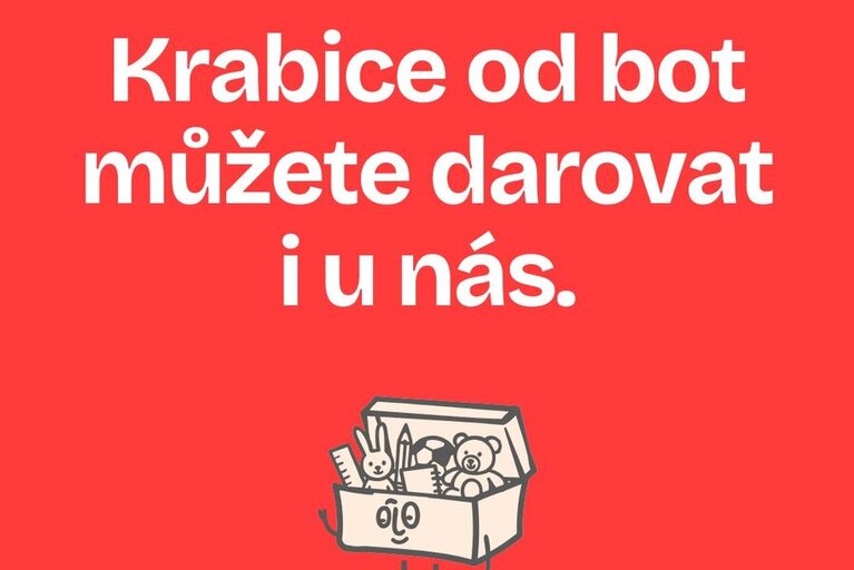 Každé dítě si zaslouží dárek. Krabice od bot i v Telecím
